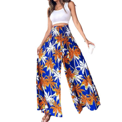 Chic and Style Tropical Wide Leg Pants for Women