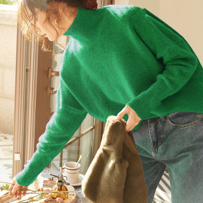 Pull-over à col montant confortable pour femmes en matériau de haute qualité Chic und Stil