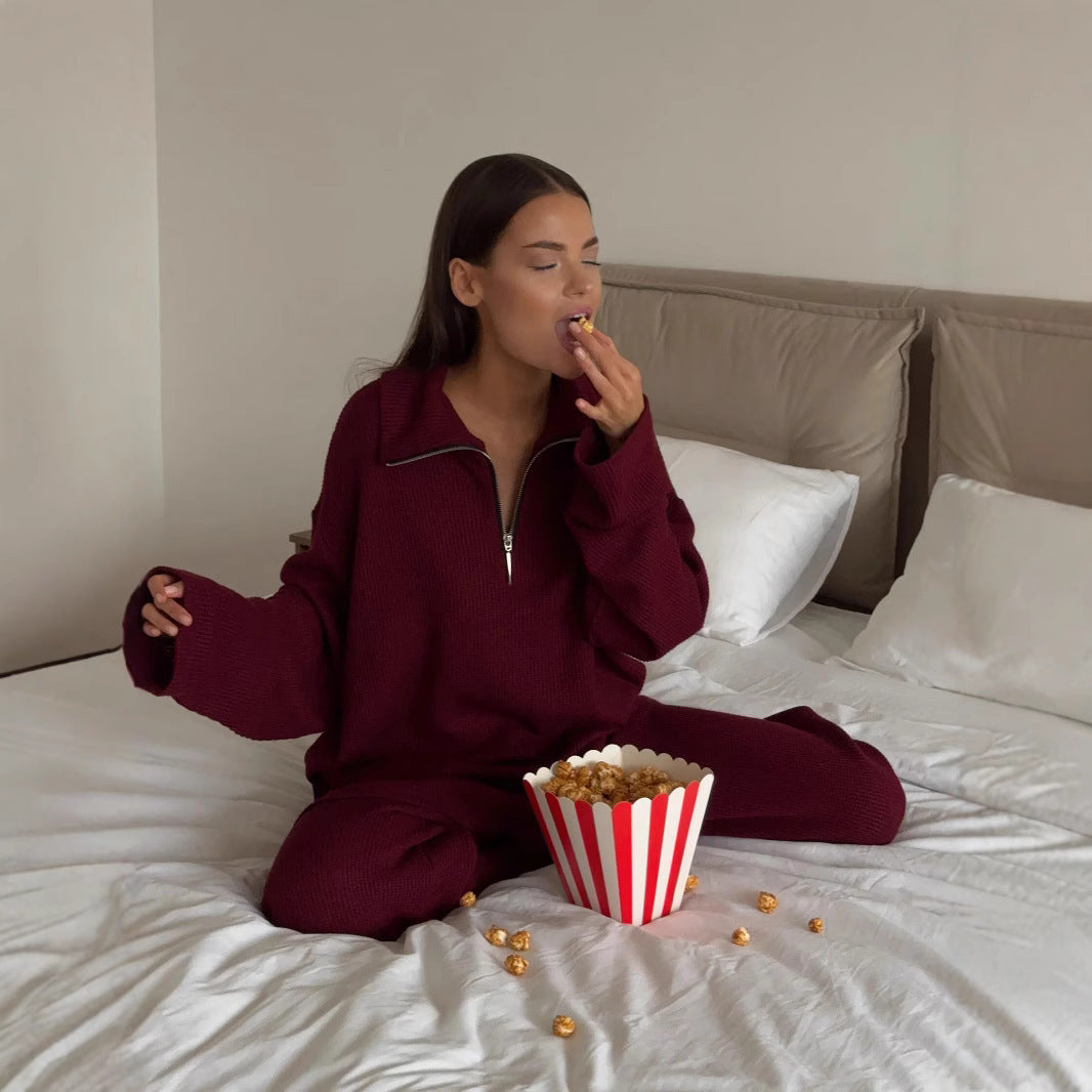 Ensemble pull décontracté et pantalon large pour femmes Chic und Stil
