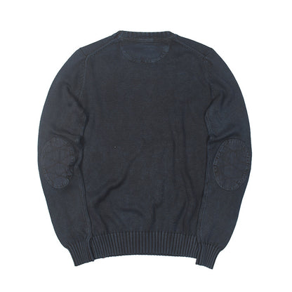Pull-over en tricot fin pour hommes avec un col rond raffiné et une ceinture élastique Chic und Stil