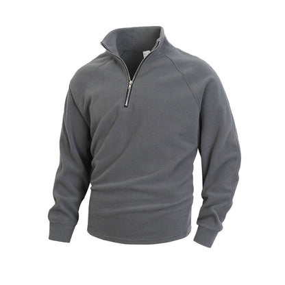 Pull en polaire pour hommes avec demi-zip et poignets élastiques Chic und Stil