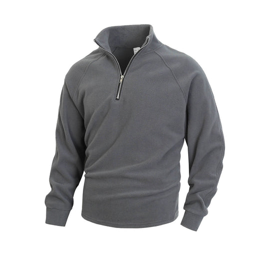 Pull en polaire pour hommes avec demi-zip et poignets élastiques Chic und Stil