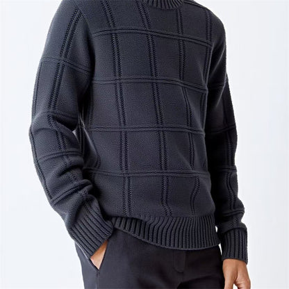 Pull en tricot pour hommes avec design texturé Chic und Stil