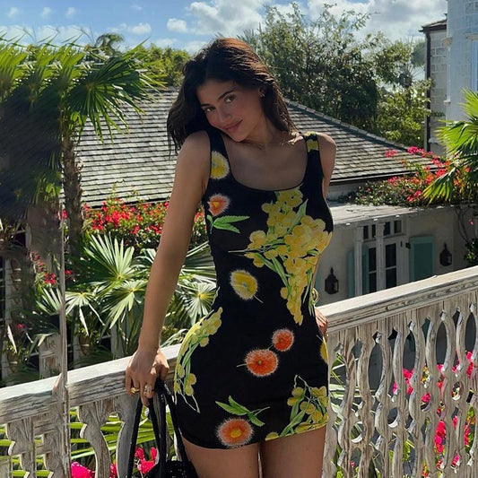 Robe Mini Imprimé Floral Chic und Stil Femme