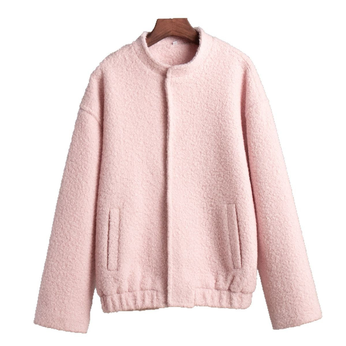 Dames Douce Veste en Polaire avec Col Montant et Poches Pratiques Chic und Stil