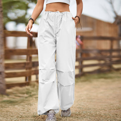 Cargo transport pants for women with elastic waistband and practical pockets Chic and Style