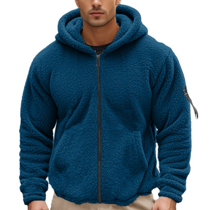 Veste en polaire douillette pour hommes avec capuche Chic und Stil