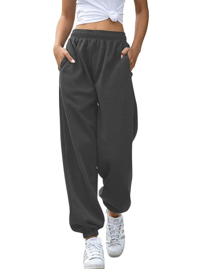 Ladies comfortable pleated pants with elastic waist Chic and Style