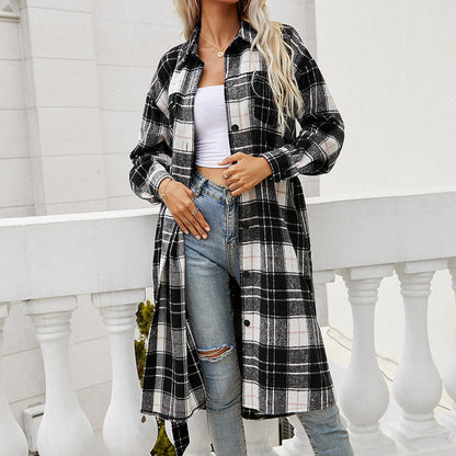 Chemise à manches longues en flanelle à motif écossais Chic und Stil