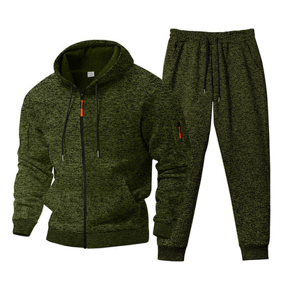 Versatile training set for men with zip-up hoodie and jogger pants Chic and Style