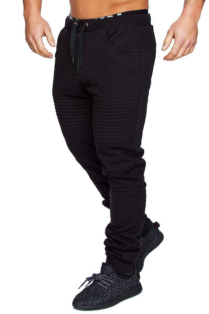 Stylish sports pants for men with structured inserts Chic und Stil