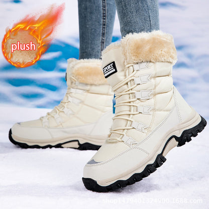 Bottes d'hiver chaudes pour femmes avec doublure confortable et semelle antidérapante Chic und Stil
