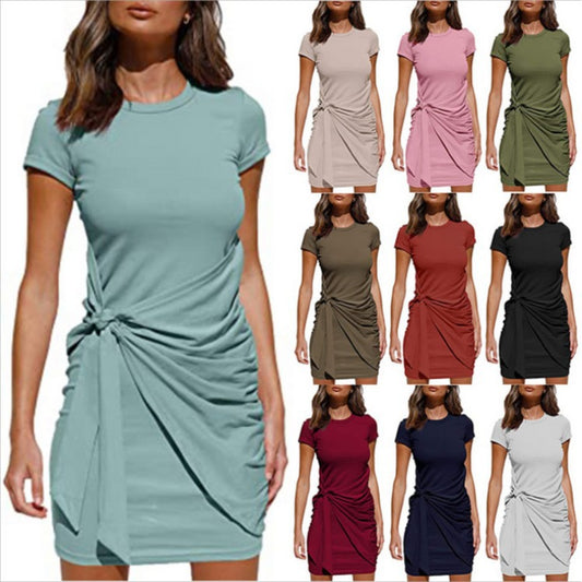 Robe mini à volants pour femmes avec lien latéral Chic und Stil