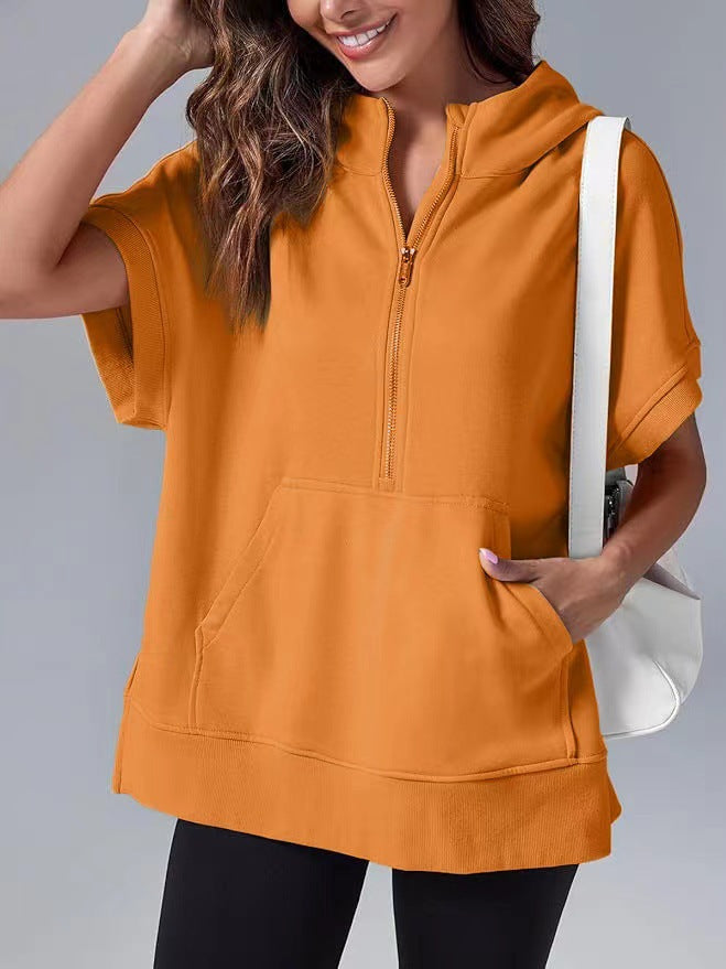 Pull à capuche décontracté pour femmes avec fermeture éclair Chic und Stil