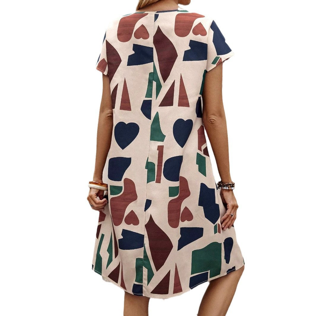 Robe de grossesse artistiquement imprimée Chic und Stil