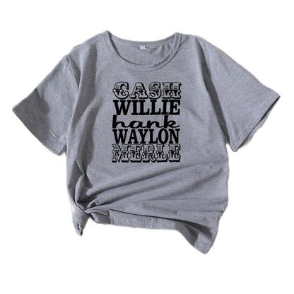 T-shirt graphique vintage pour femmes Chic und Stil