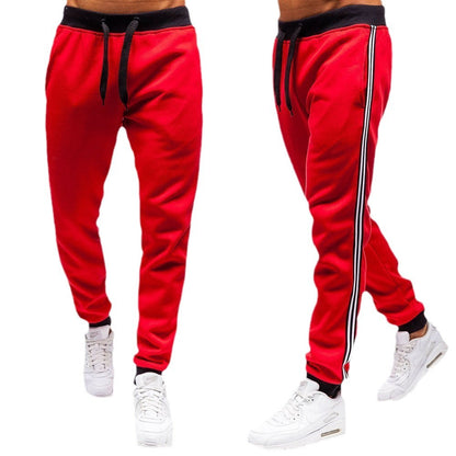 Men Casual Sports Pants with Side Stripes Chic and Style