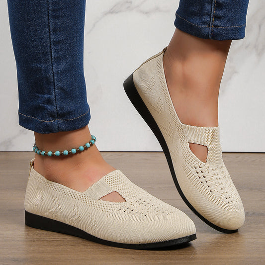 Chaussures Slip-On pour femmes respirantes avec dessus élastique et semelle antidérapante Chic und Stil