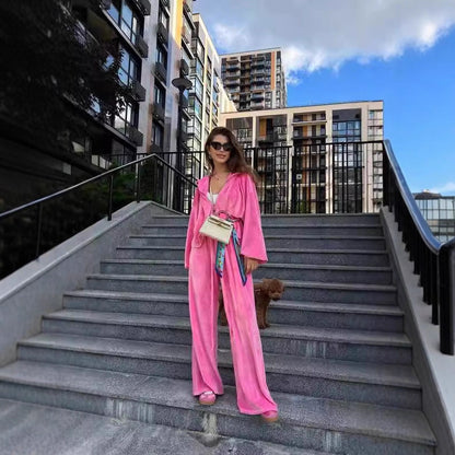 Dames Costume de détente décontracté et élégant avec coupe ample Chic und Stil