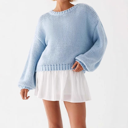 Dames Pull oversized confortable et stylé avec tricot structuré Chic und Stil