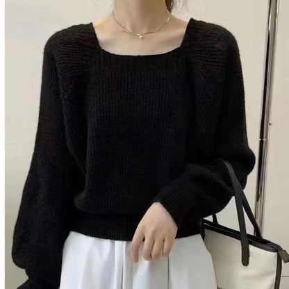 Pull en maille décontracté pour femmes avec une coupe ample et un col rond Chic und Stil