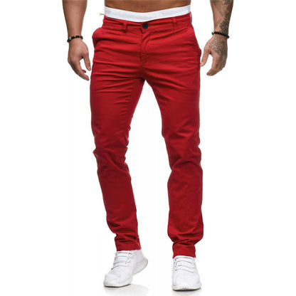 Chic and Style slim-fit chino pants for men