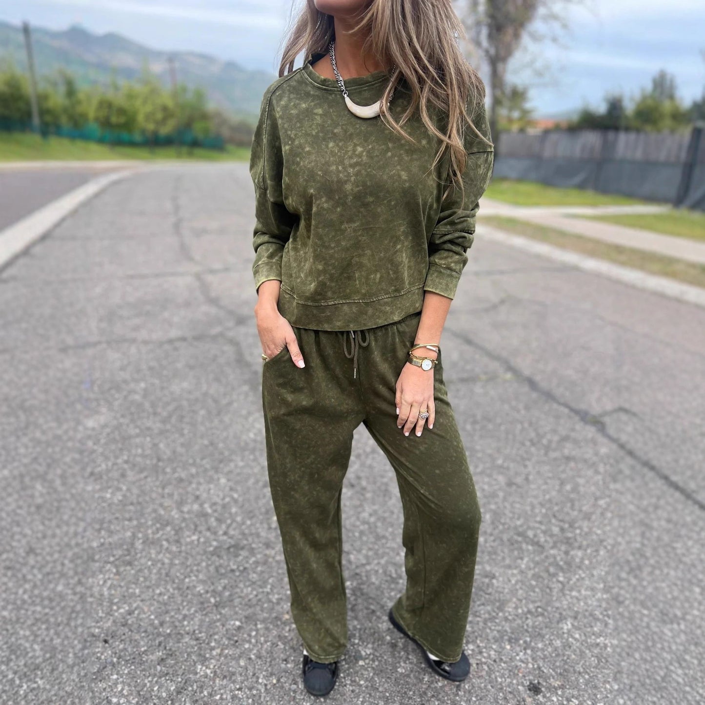 Dames Ensemble de jogging de haute qualité et confortable Chic und Stil