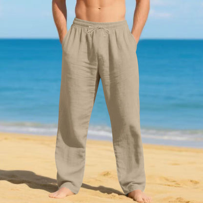 Men's lightweight beach pants with adjustable waistband Chic and Style