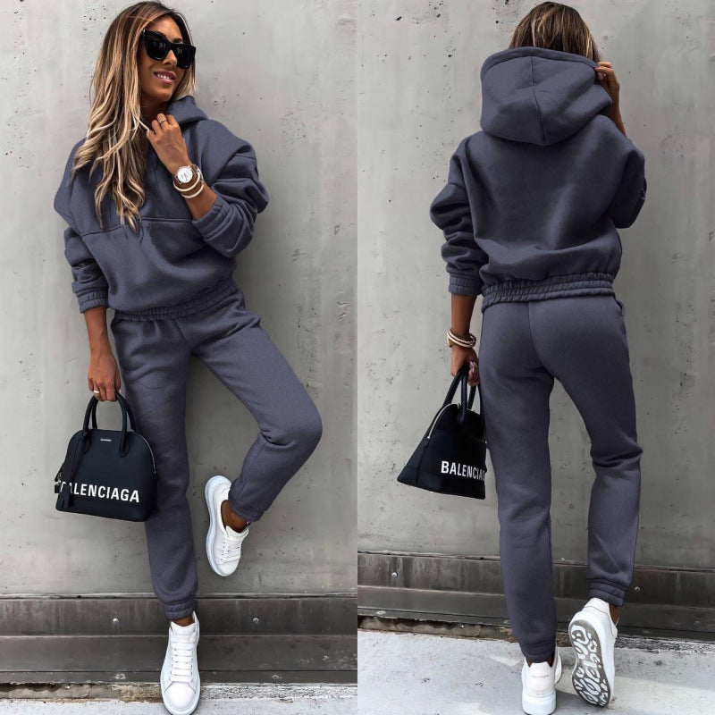 Ensemble de sweatpants décontractés pour femmes avec pull surdimensionné Chic und Stil