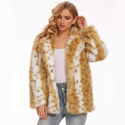 Dames Fuzzy Oversized Veste Chic und Stil