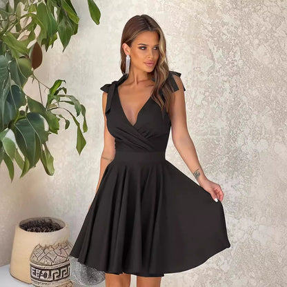 Femme flatteur A-ligne robe portefeuille Chic und Stil
