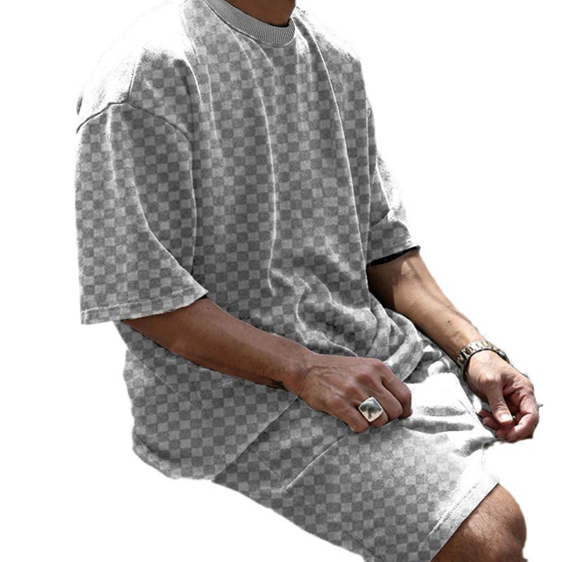 Ensemble d'été confortable pour hommes avec T-shirt oversize et shorts Chic und Stil