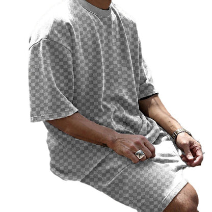 Ensemble d'été confortable pour hommes avec T-shirt oversize et shorts Chic und Stil
