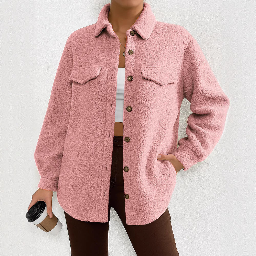 Dames Fleece-Hemdjacke Chic und Stil