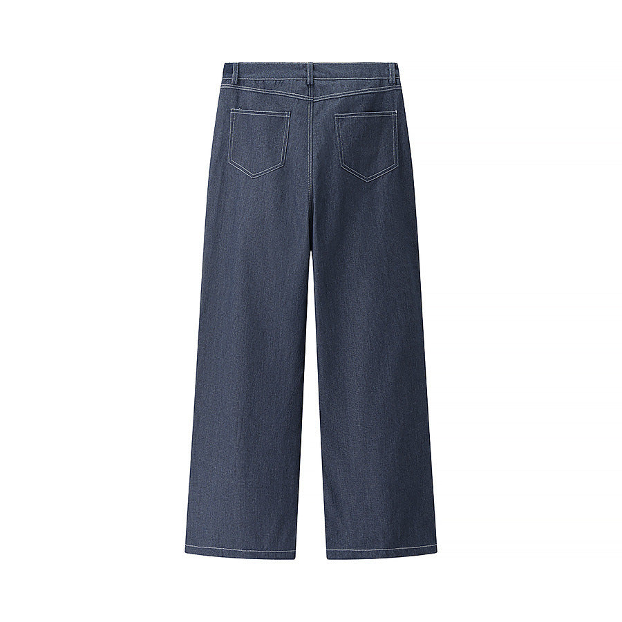 Loose denim pants for women with a high waist and classic cut Chic and Style