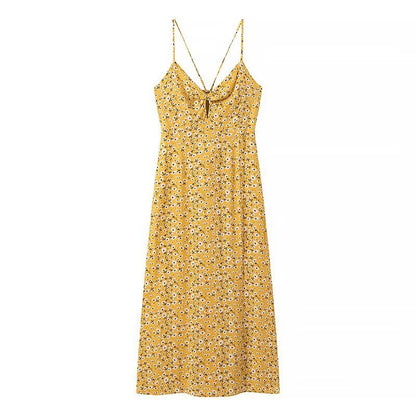 Robe d'été pour femmes avec un joli imprimé floral et des bretelles ludiques Chic und Stil