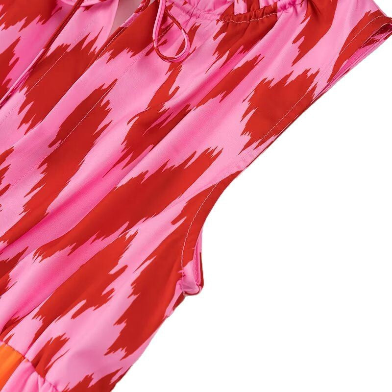 Robe maxi pour femmes avec motif coloré et coupe décontractée Chic und Stil