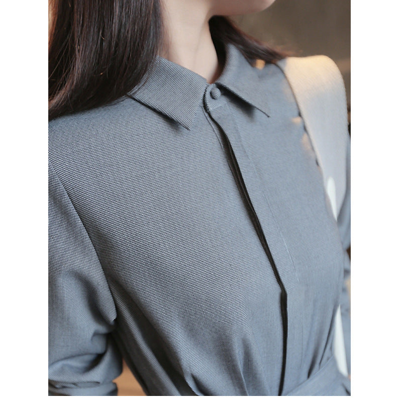 Robe chemise élégante pour femme avec ceinture réglable Chic und Stil
