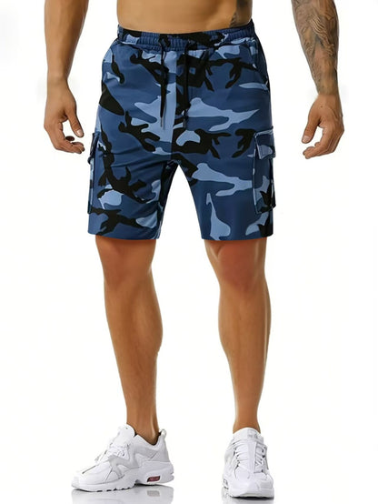 Shorts cargo pour hommes avec des poches latérales pratiques et une taille élastique Chic und Stil