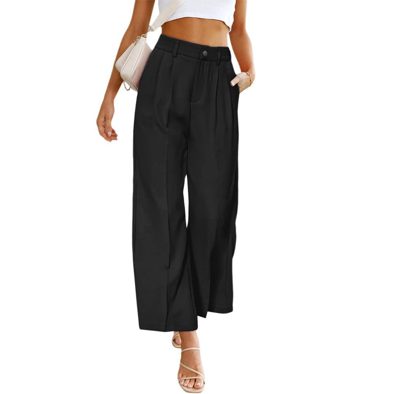 Women's high jump pants with elegant draping Chic and Style