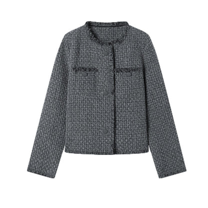 Blazer bouclé tendance pour femmes avec une coupe élégante et des poches Chic und Stil