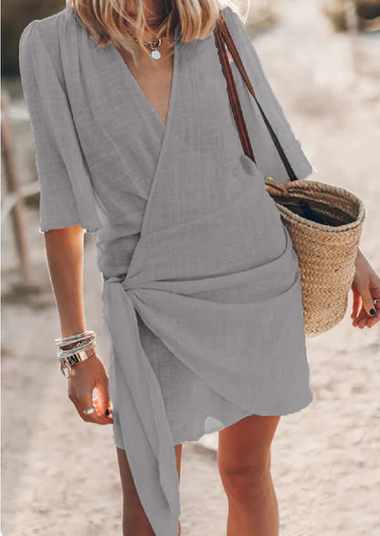 Robe portefeuille pour dames avec coupe fluide et ceinture étroite Chic und Stil