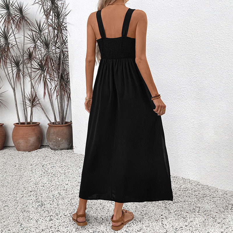 Femme Robe maxi brodée Chic und Stil
