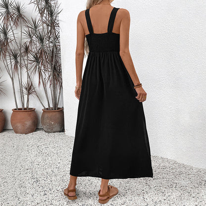 Femme Robe maxi brodée Chic und Stil