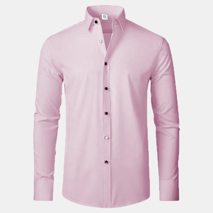 Chemise pour hommes à manches longues avec une coupe élégante et des détails de boutons raffinés Chic und Stil