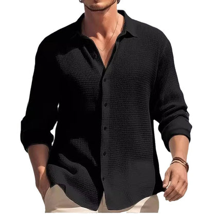 Chemise décontractée à manches longues pour hommes Chic und Stil