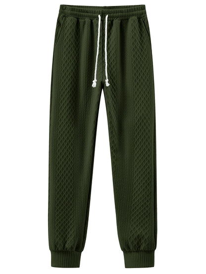 Comfortable sweatpants for men with an innovative structured design and an adjustable waist Chic and Style