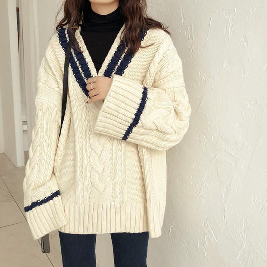 Pull en tricot pour femmes dans un style décontracté oversize Chic und Stil