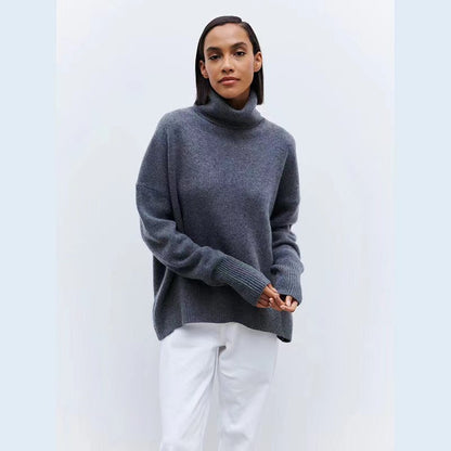 Pull à col loop pour femmes en matériau doux Chic und Stil