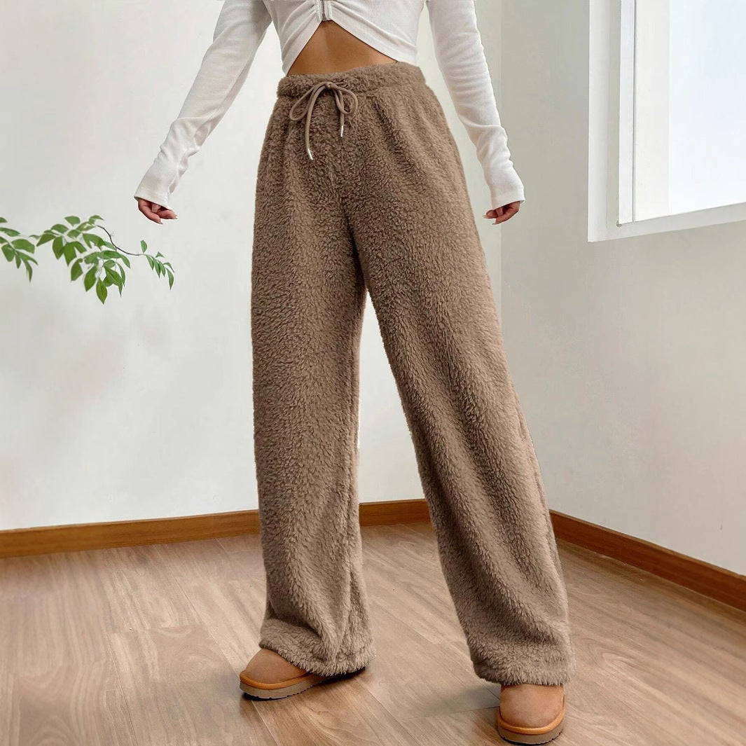 Women plush pants comfortable Chic and Style